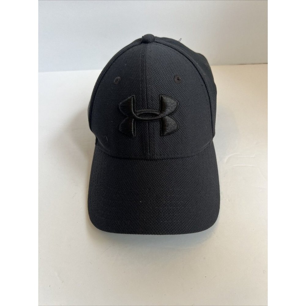 Under Armour Men's Hat L/XL Black Embroidered Logo Cap (8)‎